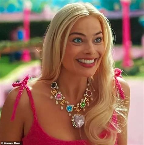 barbie necklace chanel|margot robbie Barbie Chanel necklace.